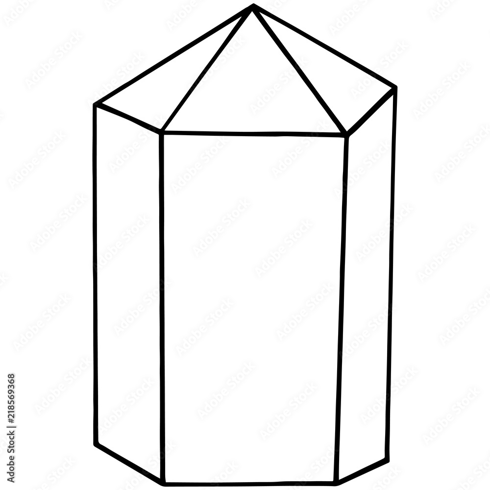 Vector geometric form. Isolated illustration element. Geometric quartz polygon crystal stone mosaic shape amethyst gem.