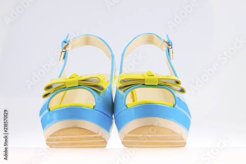 beautiful Women's high-heeled color sandals