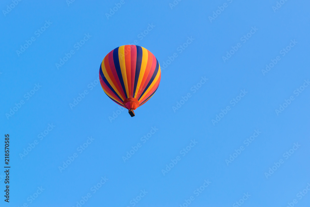 The balloon is rising in the evening in Vang Vieng, Laos with clipping path. The balloon is rising in the evening in Vang Vieng, Laos with clipping path.