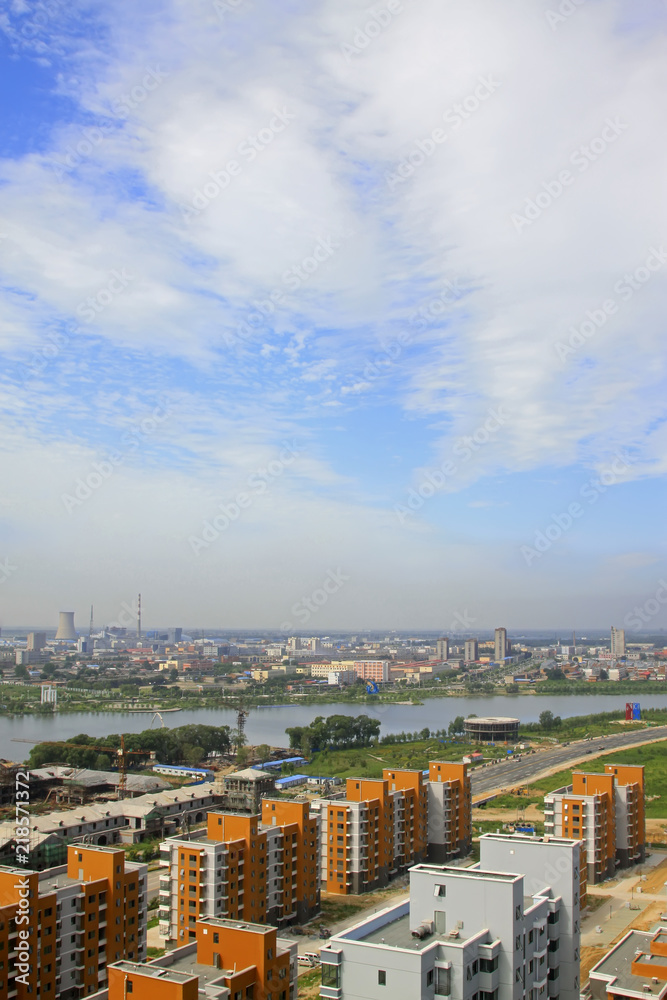 Obraz premium city building architecture in northern China