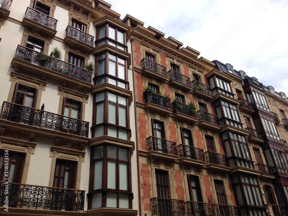 Fassaden in San Sebastián