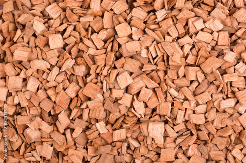 Background of wood chips of alder