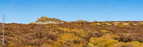 Shropshire landscape at the Stiperstones National Nature Reserve, England, UK