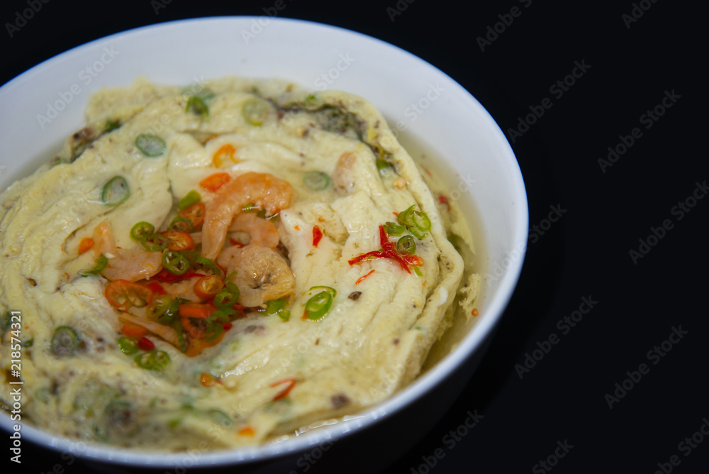 Thai Steamed Eggs or Kai Toon (In thai) Thai Steamed Eggs or Kai Toon (In thai)