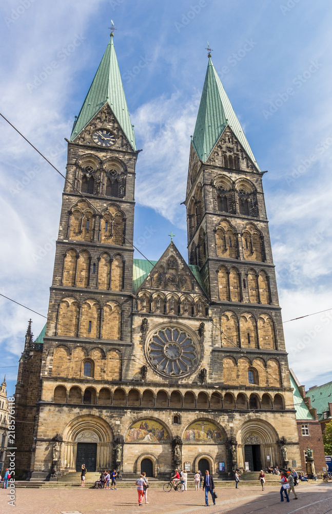 Historical Dom church in the center of Bremen, Germany