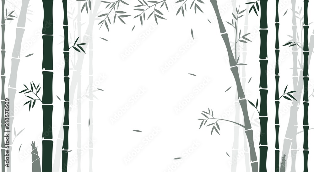 Bamboo forest background for wallpaper Stock Vector | Adobe Stock