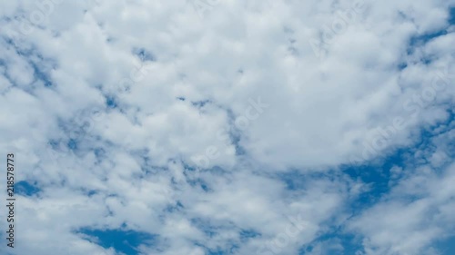 Clouds Timelapse On Blue Sky