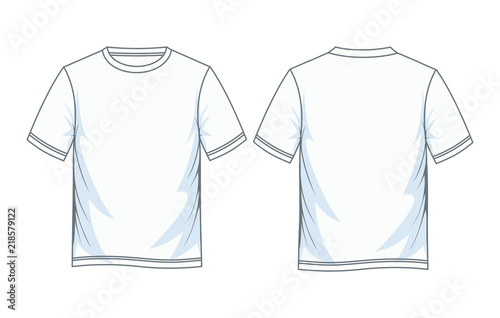 t shirt for men white color. front look and back.