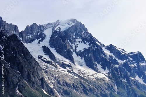 massif du mont blanc, versant italien