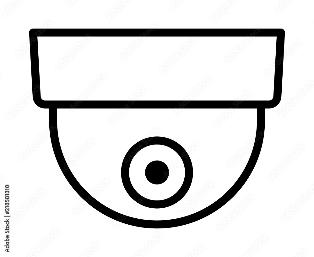 Dome security surveillance video camera or closed circuit television