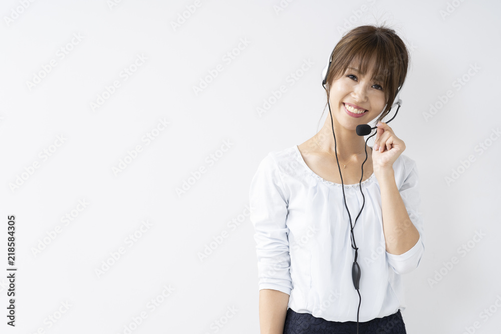テレホンオペレーターの女性 テレホンオペレーターの女性