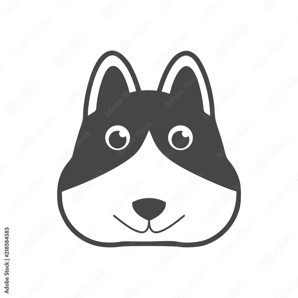 Dog logo, Dog icon, Face dog sign Dog logo, Dog icon, Face dog sign