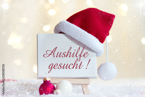 Aushilfe gesucht Weihnachtsgeschäft