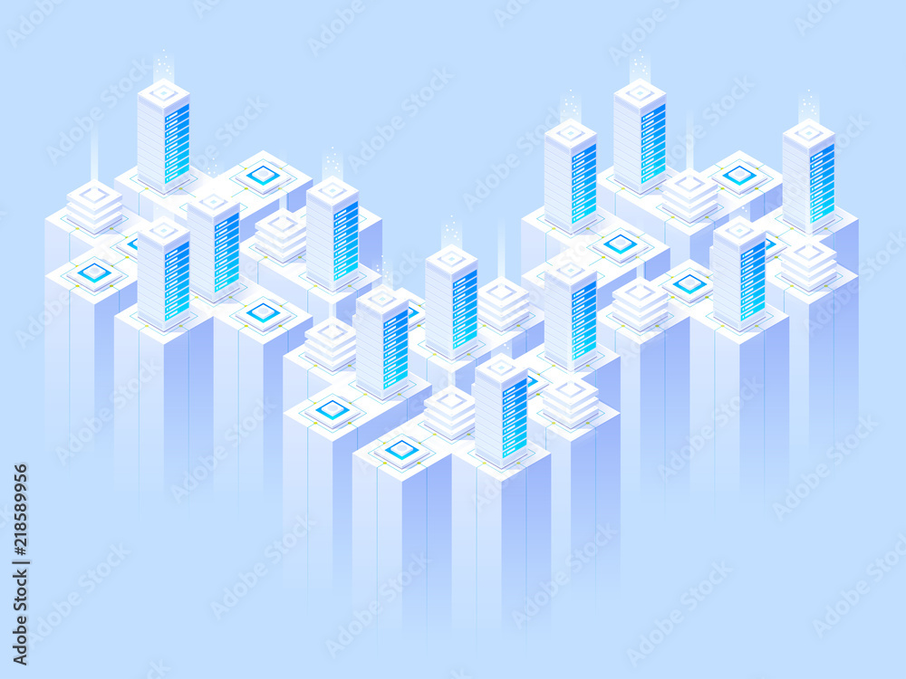 Hosting services, data center, server server room Hosting services, data center, server server room