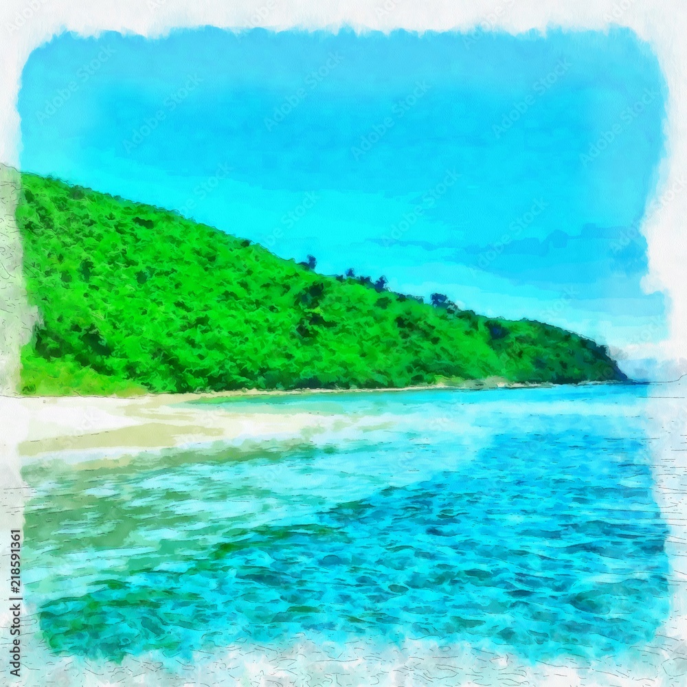 Oil painting. Art print for wall decor. Acrylic artwork. Big size poster. Watercolor drawing. Modern style fine art. Beautiful tropical exotic landscape. Paradise. Resort view. Mountain landscape. Oil painting. Art print for wall decor. Acrylic artwork. Big size poster. Watercolor drawing. Modern style fine art. Beautiful tropical exotic landscape. Paradise. Resort view. Mountain landscape.