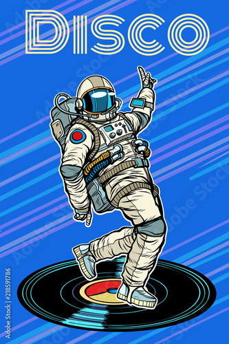 Disco. Astronaut dances
