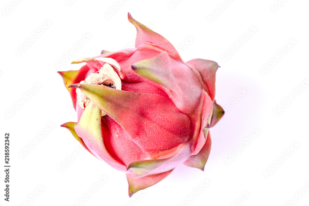 Sliced dragon fruit isolated on white background, Fresh red dragon fruit Sliced dragon fruit isolated on white background, Fresh red dragon fruit