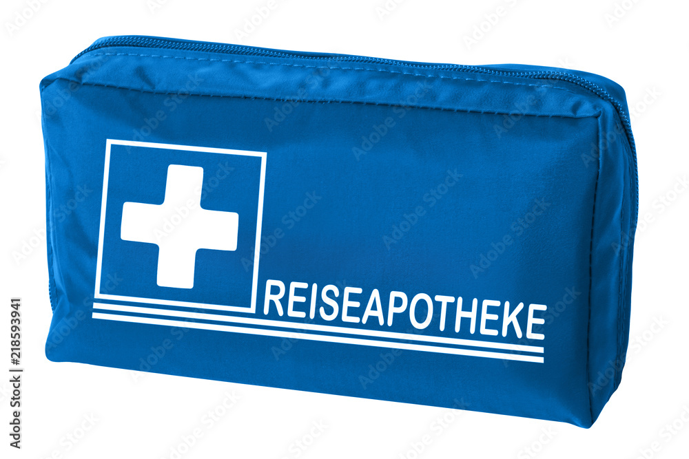 Medizin - Tasche - Reiseapotheke Stock-Foto