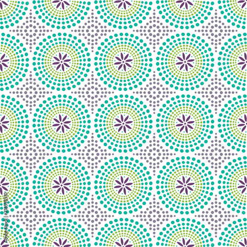 Colorful african shweshwe pattern