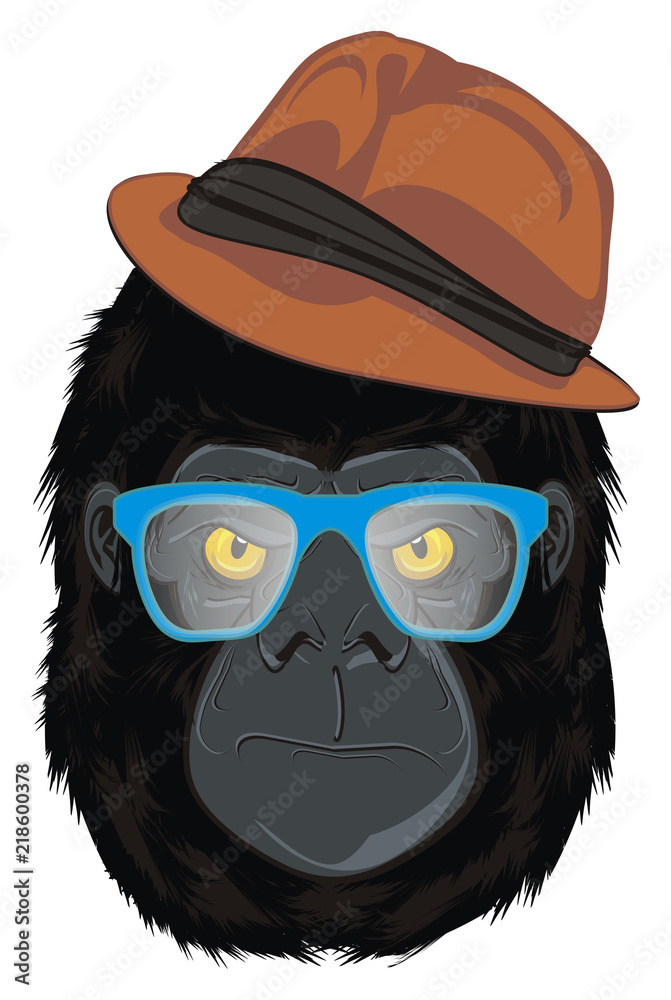 Gorilla Monkey Godzilla King Kong Primate Animal Zoo Head Boy Hat Glasses Stock イラスト Adobe Stock Gorilla Monkey Godzilla King Kong Primate Animal Zoo Head Boy Hat Glasses Stock イラスト Adobe Stock