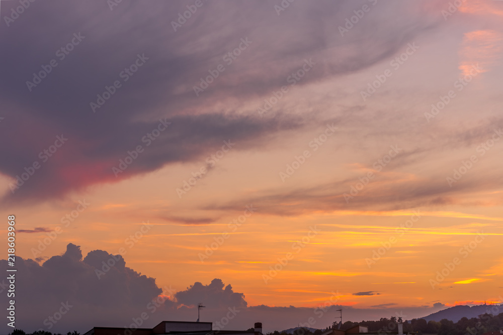 Fototapeta premium urban sunset