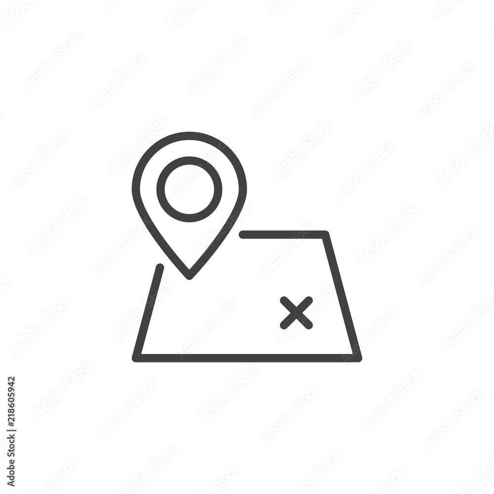 Map pin outline icon. linear style sign for mobile concept and web design. Direction Map marker simple line vector icon. Symbol, logo illustration. Pixel perfect vector graphics Map pin outline icon. linear style sign for mobile concept and web design. Direction Map marker simple line vector icon. Symbol, logo illustration. Pixel perfect vector graphics