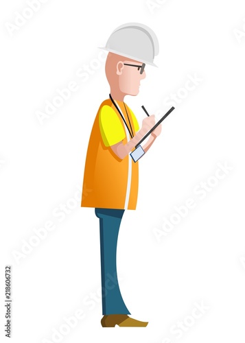 housing inspector writing