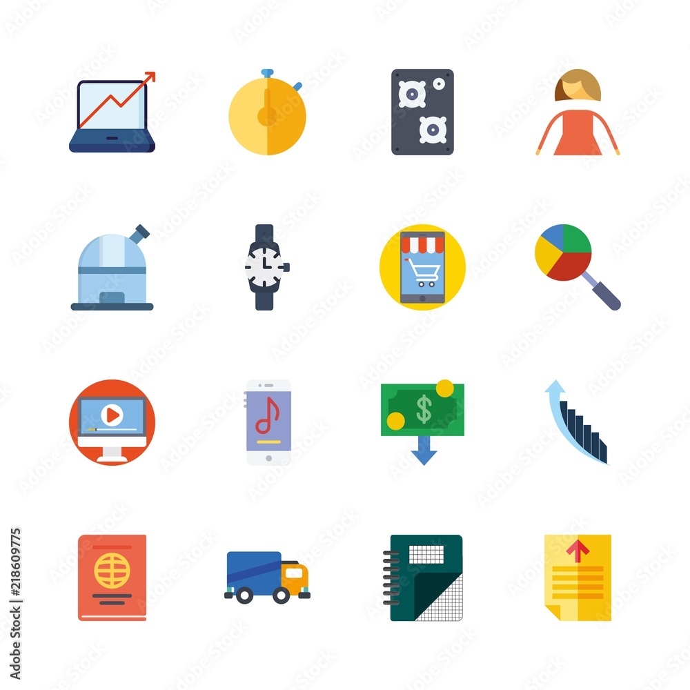 16 business icons set 16 business icons set