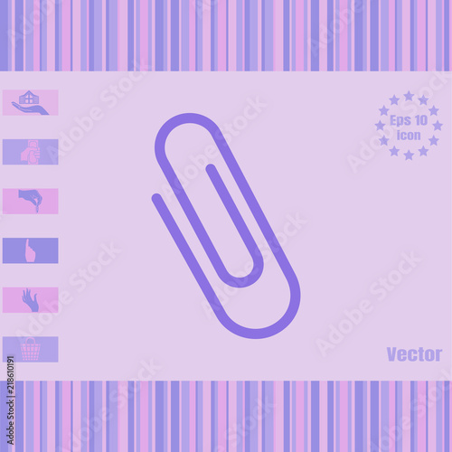paper clip vector icon