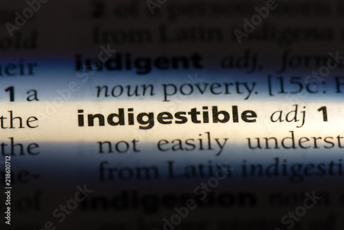 indigestible