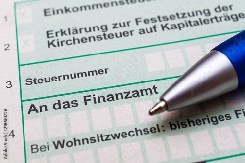 Finanzamt Steuererklärung 