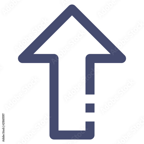 Up Arrow Vector Line Icon 32x32 Pixel Perfect. Editable 2 Pixel Stroke Weight. Direction Icon for Website Mobile App Presentation
