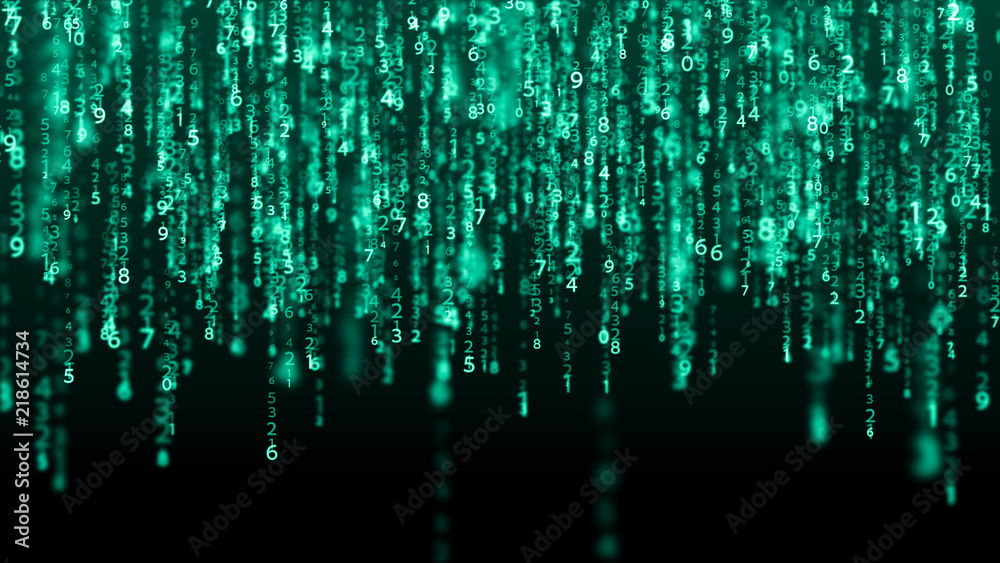 Data technology background. Big data visualization. Flow of data. Information code. Background in a matrix style. 4k rendering. Data technology background. Big data visualization. Flow of data. Information code. Background in a matrix style. 4k rendering.