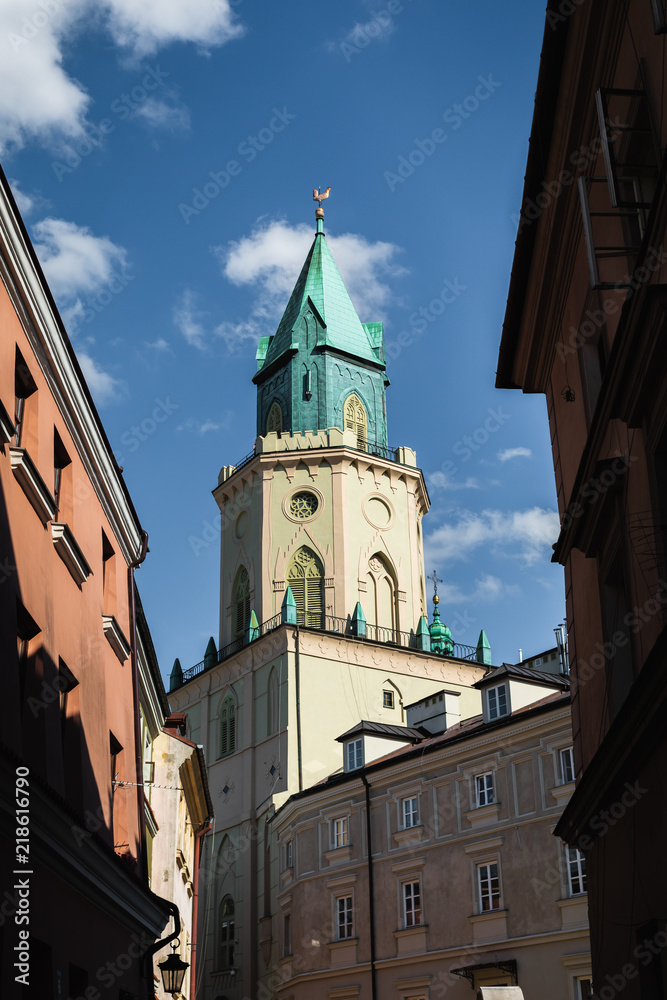 Obraz premium Streets and architecture of the old city of Lublin