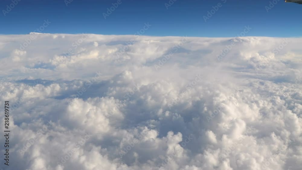 Flight above the clouds in 4k Flight above the clouds in 4k