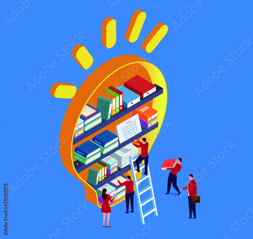Inspiration and bookshelf