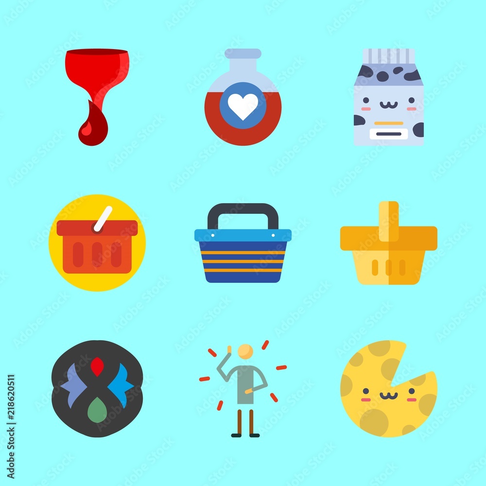 9 drink icons set 9 drink icons set