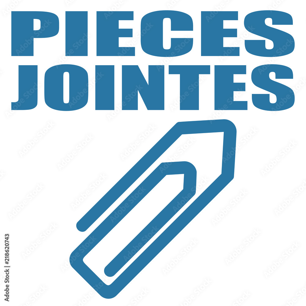 Logo pièces jointes. Logo pièces jointes.