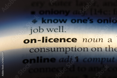 on licence