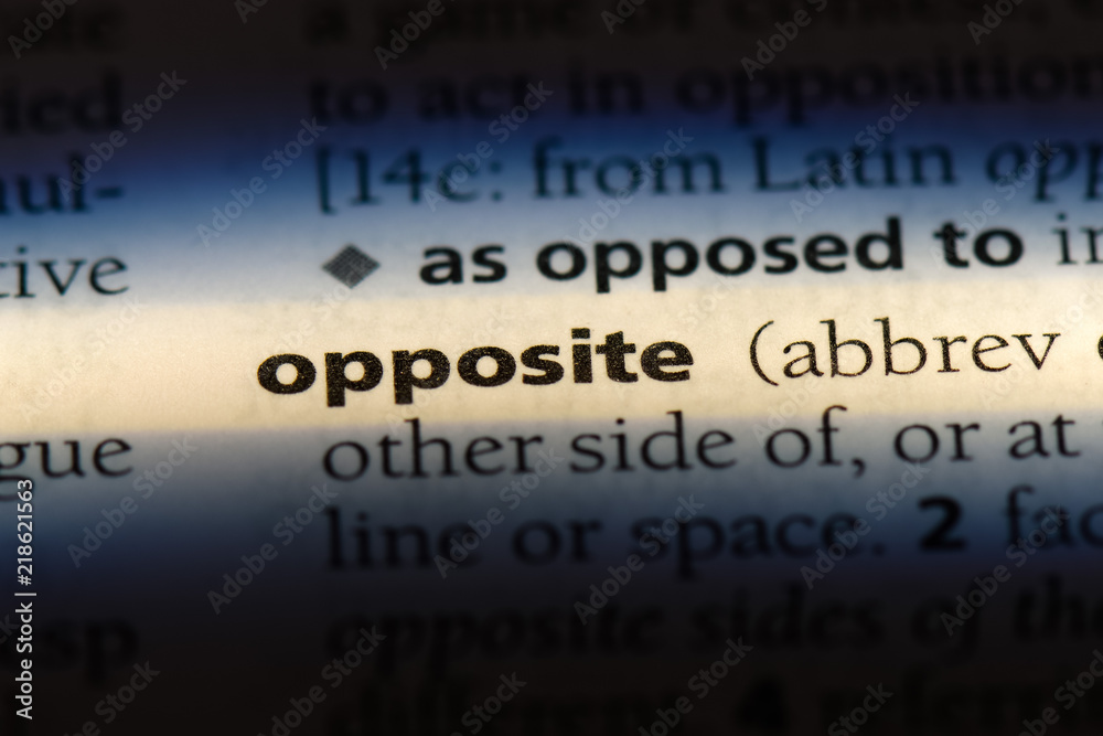 opposite