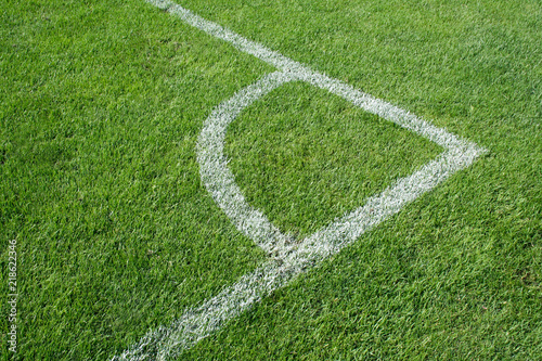 Football field, corner kick