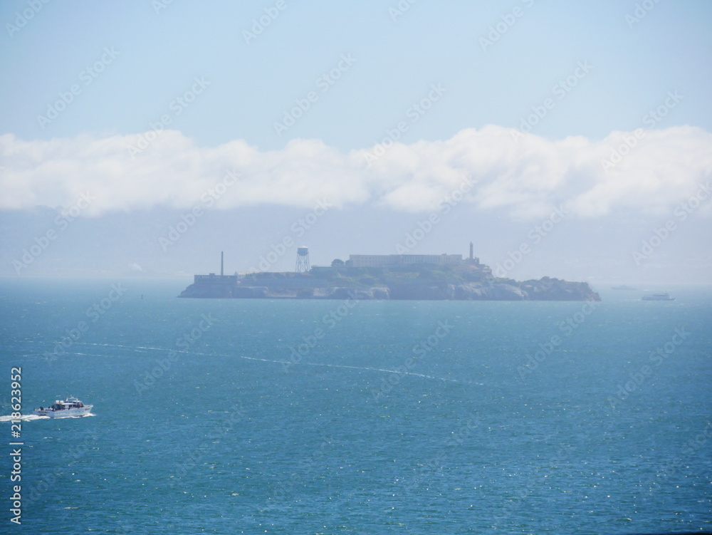 Alcatraz im Nebel, San Francisco