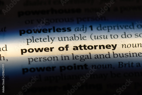 Canvas Print power of attorney