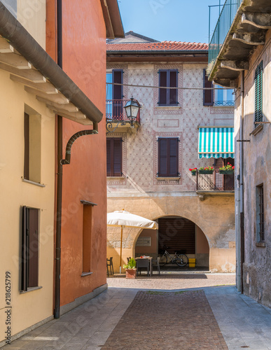 Scenic sight in Mandello del Lario, picturesque village on Lake Como, Lombardy, Italy. photo