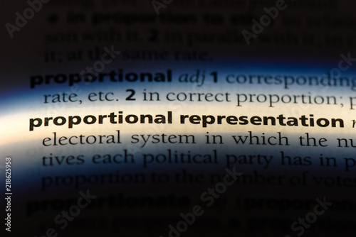 Принти на полотні proportional representation
