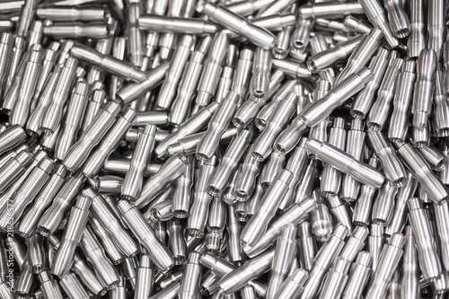 Set of machined metal parts
