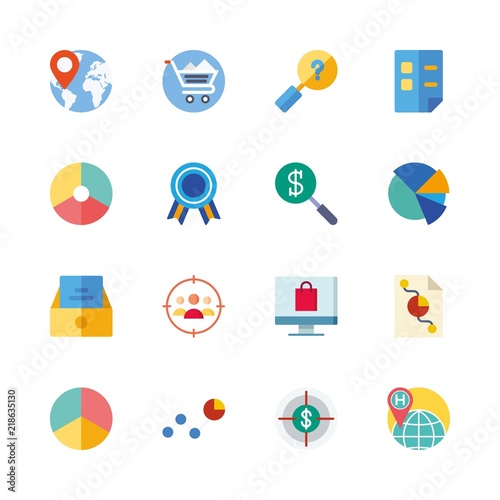 16 marketing icons set © Orxan