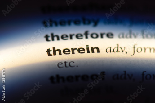 therein