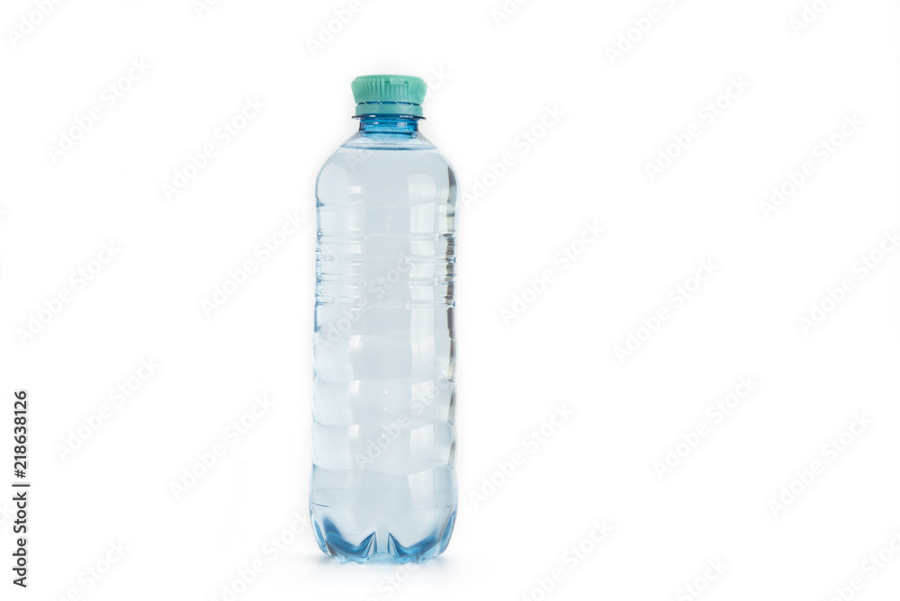 Bottle of spring water on the white background Bottle of spring water on the white background