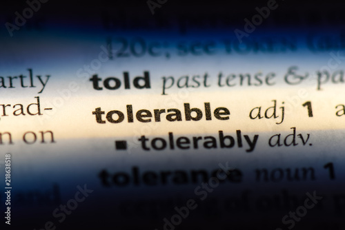 tolerable